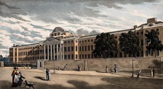 Bethlem Hospital at St George's Fields history timeline