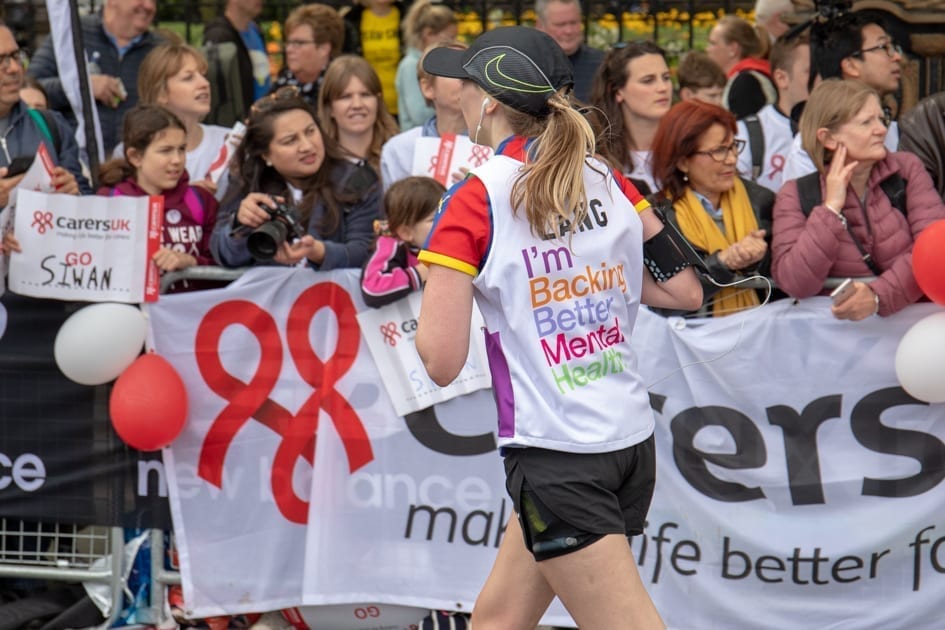 London Marathon Maudsley Charity runner