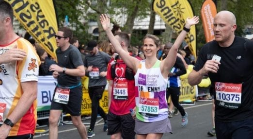 London Marathon Maudsley Charity runner