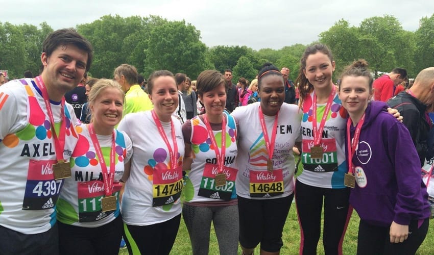 Vitality 10k runners Maudsley CHarity