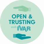 Open and Trusting, with IVAR badge