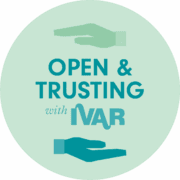 Open and Trusting, with IVAR badge